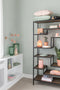 J-Line vaas Nora Op Voet Rond - glas - lichtgroen - large - 36.00 cm hoog