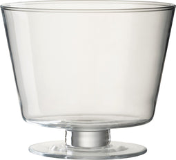 J-Line vaas Olivia - glas - transparant - Ø 19 cm