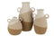 J-Line Vaas Oor Keramiek Beige/Lichtbruin Large
