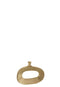 J-Line vaas Ovaal - aluminium- goud - small - 23.00 cm hoog