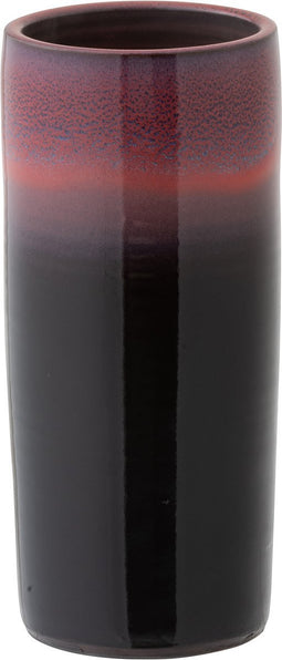 J-Line vaas Overgang - keramiek - rood/zwart - small - 35 cm hoog