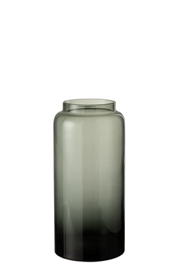 J-Line vaas Recht Lang - glas - grijs - small