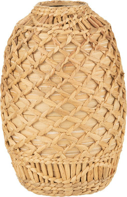 J-Line Vaas Rieten Bamboe Naturel Medium