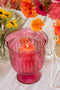J-Line vaas Romeins Hals - glas - rood