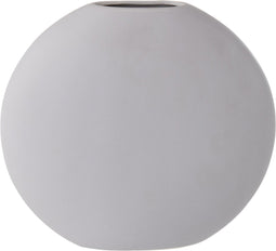 J-Line vaas Rond Plat - keramiek - licht^paars - 24.50 cm hoog