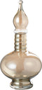 J-Line vaas + stop flesje Joey - glas - beige - small