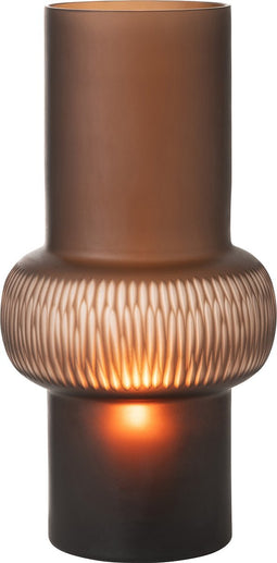 J-Line vaas Streep Bal - glas - bruin - large