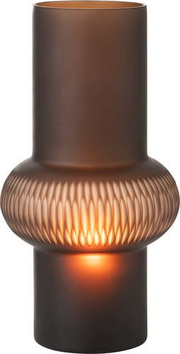 J-Line vaas Streep Bal - glas - bruin - small