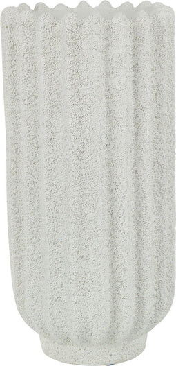 J-Line vaas Streep - cement - wit - large