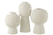 J-Line Vaas Streep Terracotta Beige/Zwart