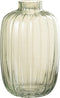J-Line vaas Strepen - glas - groen - medium