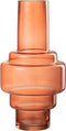 J-Line vaas Trappen - glas - rood - large - 35.5 cm hoog