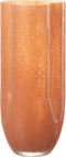 J-Line vaas Trikkie - glas - koraal - 34.5 cm hoog