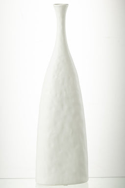 J-Line vaas Zihao - bloemenvaas - keramiek - wit - large - 50 cm