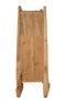 J-Line Vliegenbescherming plateau - dienblad - bamboe - wit - 3 stuks - woonaccessoires