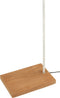 J-Line Voet Lamp Ijzer/Teak Hout Wit/Naturel