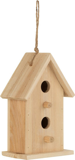 J-Line vogelhuisje Fred China - hout - natural