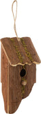 J-Line vogelhuisje Schuin - hout - bruin