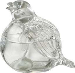 J-Line voorraadpot Duif - glas - transparant