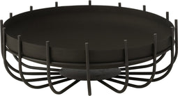 J-Line Vuurkorf Laag Ijzer Zwart Medium