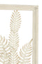 J-Line Wanddeco Planten Metaal Wit/Bruin
