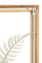 J-Line Wanddeco Planten Metaal Wit/Bruin
