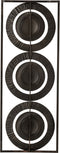 J-Line wanddecoratie 3 Cirkels - metaal - zwart/goud