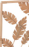 J-Line wanddecoratie bladeren - metaal - goud