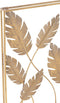 J-Line wanddecoratie bladeren - metaal - goud