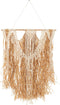 J-Line wanddecoratie Macrame Raffia - katoen - ecru/naturel