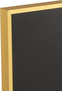 J-Line wanddecoratie Tijger - aluminium/glas - zwart/goud