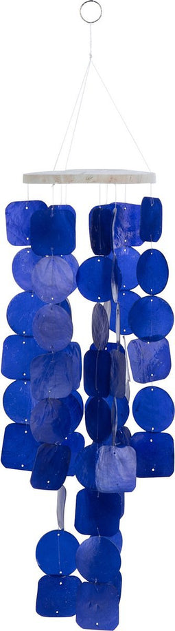 J-Line windgong Schub - schelp - blauw