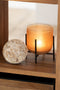 J-Line windlicht Astor - kaarshouder - glas/metaal - amber - small