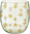 J-Line windlicht Bloemen glas - geel - large