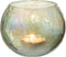 J-Line Windlicht Bol Craquele Glas Parel Effect Groen Medium