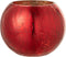 J-Line windlicht Bol Parel Effect - kaarshouder - glas - rood - large