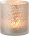 J-Line windlicht Cilinder Craquele - glas - grijs - medium