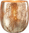 J-Line windlicht - glas - bruin/goud - medium