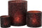 J-Line windlicht Glitter - glas - bordeaux - large
