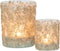 J-Line windlicht Glitter - glas - champagne - large
