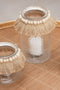 J-Line windlicht Kralen Decoratie - glas - transparant - large