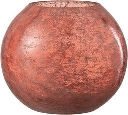 J-Line windlicht Nuria Bal - glas - terracotta - large