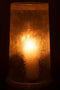 J-Line windlicht suiker - glas - wit - extra large