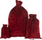 J-Line zak Kerst - velvet - rood - large - kerstversiering
