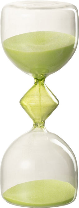 J-Line Zandloper 10Min Glas Groen