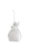 J-Line zandloper Deco - glas/zand - lichtroze - small