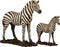 J-Line Zebra Poly Wit/Zwart Large