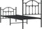 vidaXL - Bedframe - met - hoofd- - en - voeteneinde - metaal - zwart - 75x190 - cm