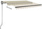 vidaXL - Luifel - vrijstaand - handmatig - uittrekbaar - 300x250 - cm - crèmekleurig
