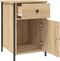 vidaXL - Nachtkastjes - 2 - st - 40x42x60 - cm - bewerkt - hout - sonoma - eikenkleurig